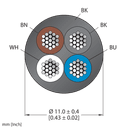 CABLE44PT-100/TXL