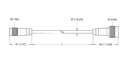 T-UHF-CBL-RG58-RPTNC-4-N-M