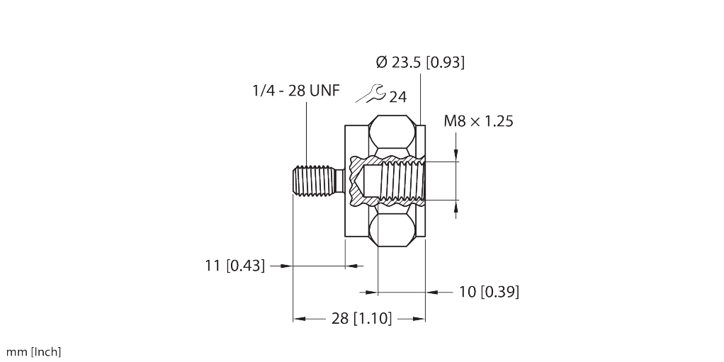 MA-M8-1/4-UNF28G